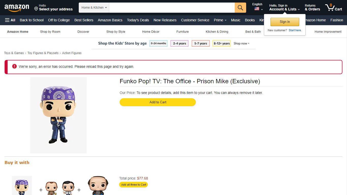 Funko Pop! TV: The Office - Prison Mike (Exclusive) - amazon.com